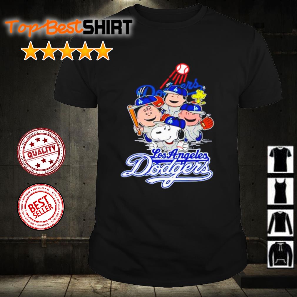 Snoopy Woodstock The Peanuts Los Angeles Dodgers Baseball Shirt -  High-Quality Printed Brand