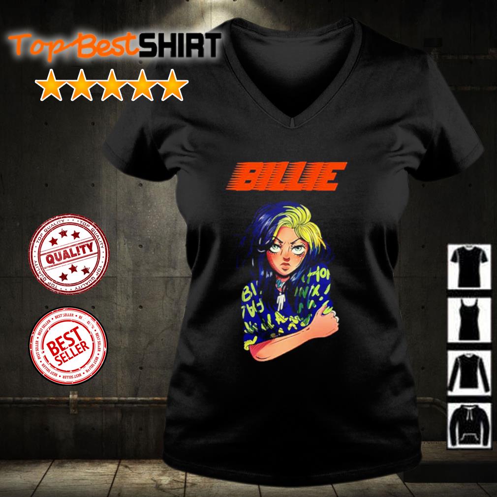 billie eilish anime t shirt