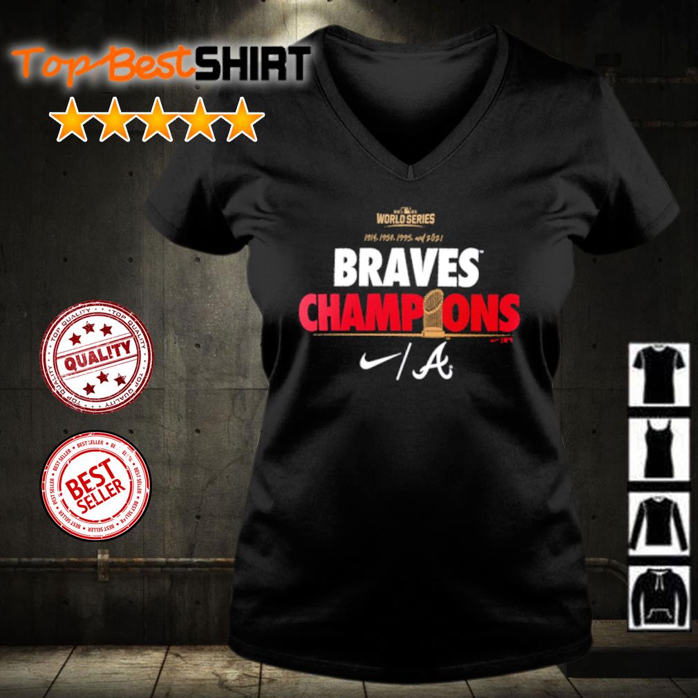 Official 2021 World Series Nike Atlanta Braves Champions T-Shirt