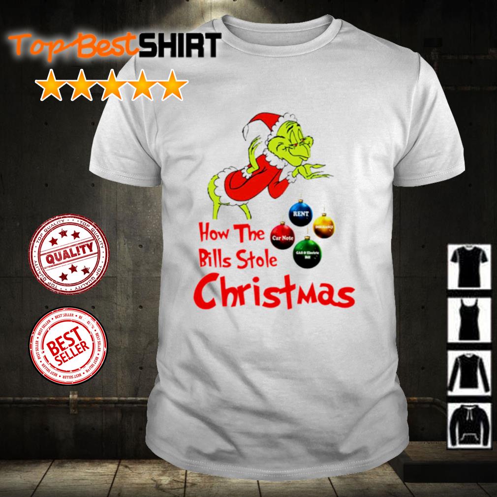 Grinch how the bills stole Christmas shirt, hoodie, sweater, long sleeve  and tank top