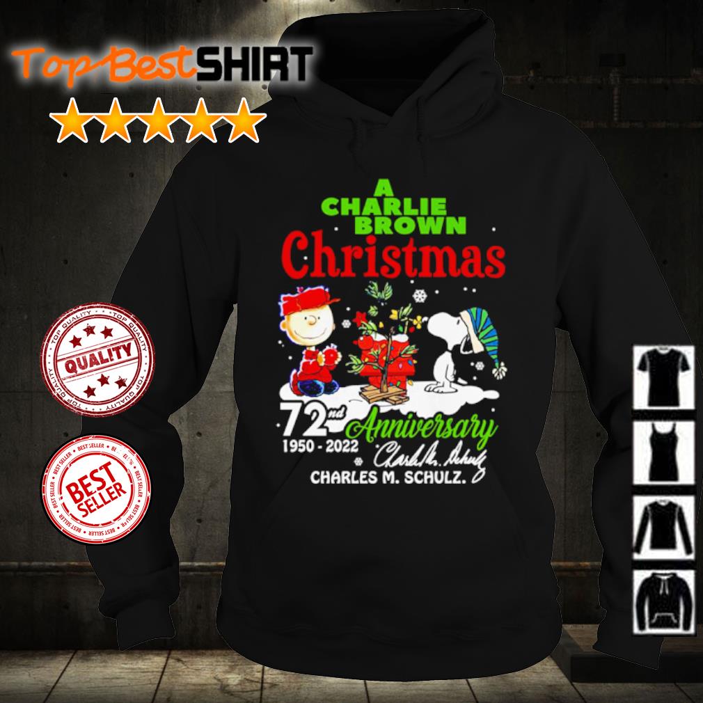 Charles Christmas In July 2022 Premium A Charlie Brown Christmas 72Nd Anniversary 1950 2022 Charles M.  Schulz Shirt, Hoodie And Sweater