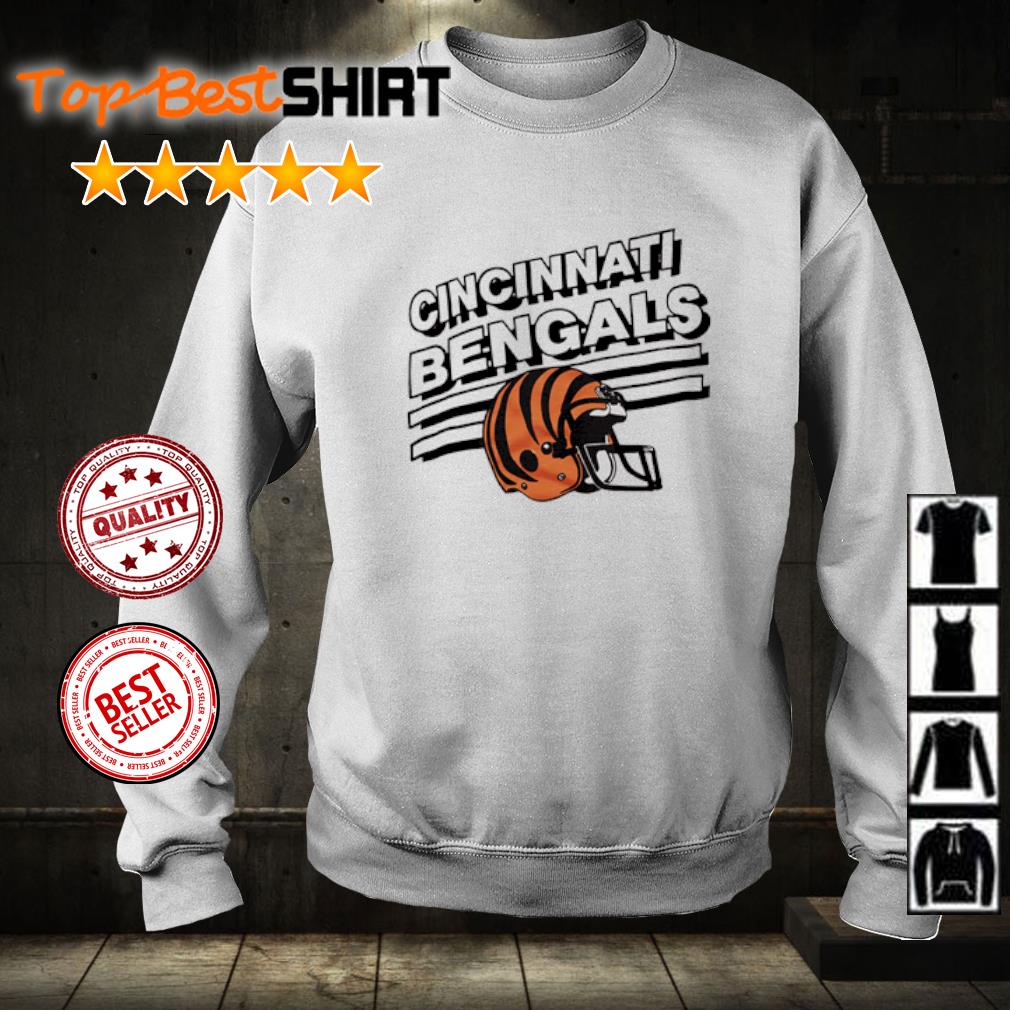 Official cincinnatI bengals orange stripes triblend shirt, hoodie, sweater, long  sleeve and tank top