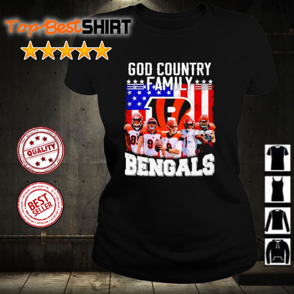 USA Flag Cincinnati Bengals Backbone Of America NFL Football T-Shirt