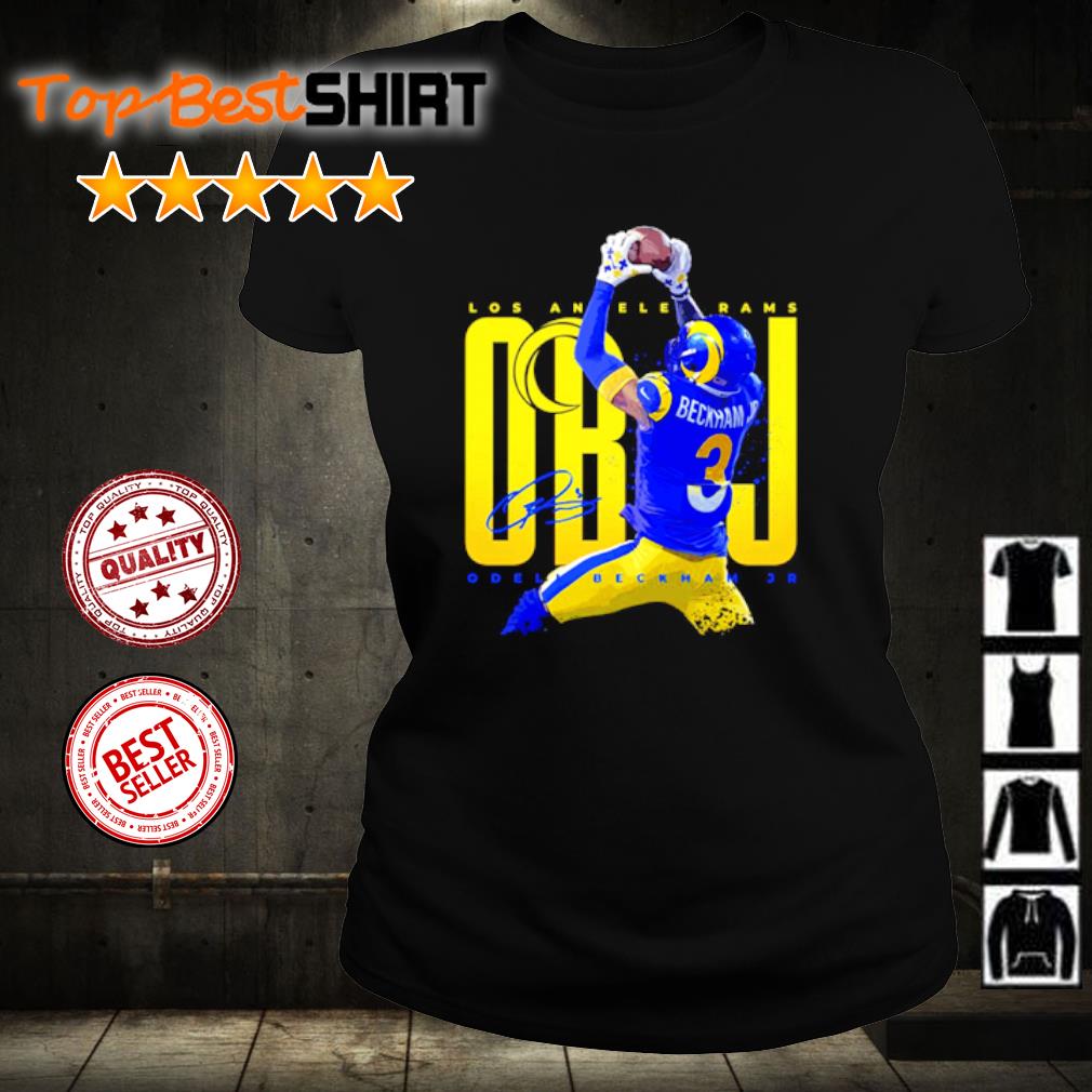 Odell Beckham Jr Los Angeles Rams Signature T-Shirt, hoodie, sweater, long  sleeve and tank top