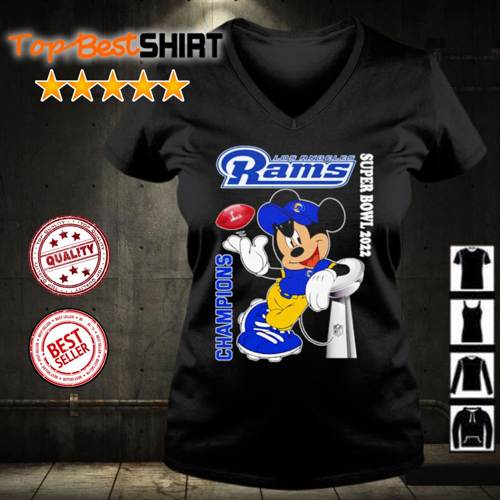 Premium mickey los angeles rams 2022 super bowl champions shirt