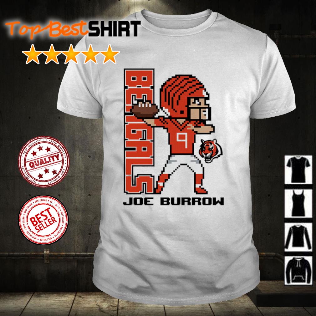 Joe Burrow Cincinnati Bengals Youth Pixel Player 2.0 shirt, hoodie,  sweater, long sleeve and tank top