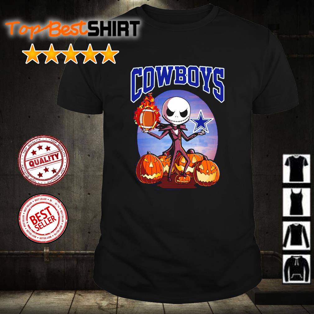 Jack Skellington Dallas Cowboys Halloween Shirt - High-Quality