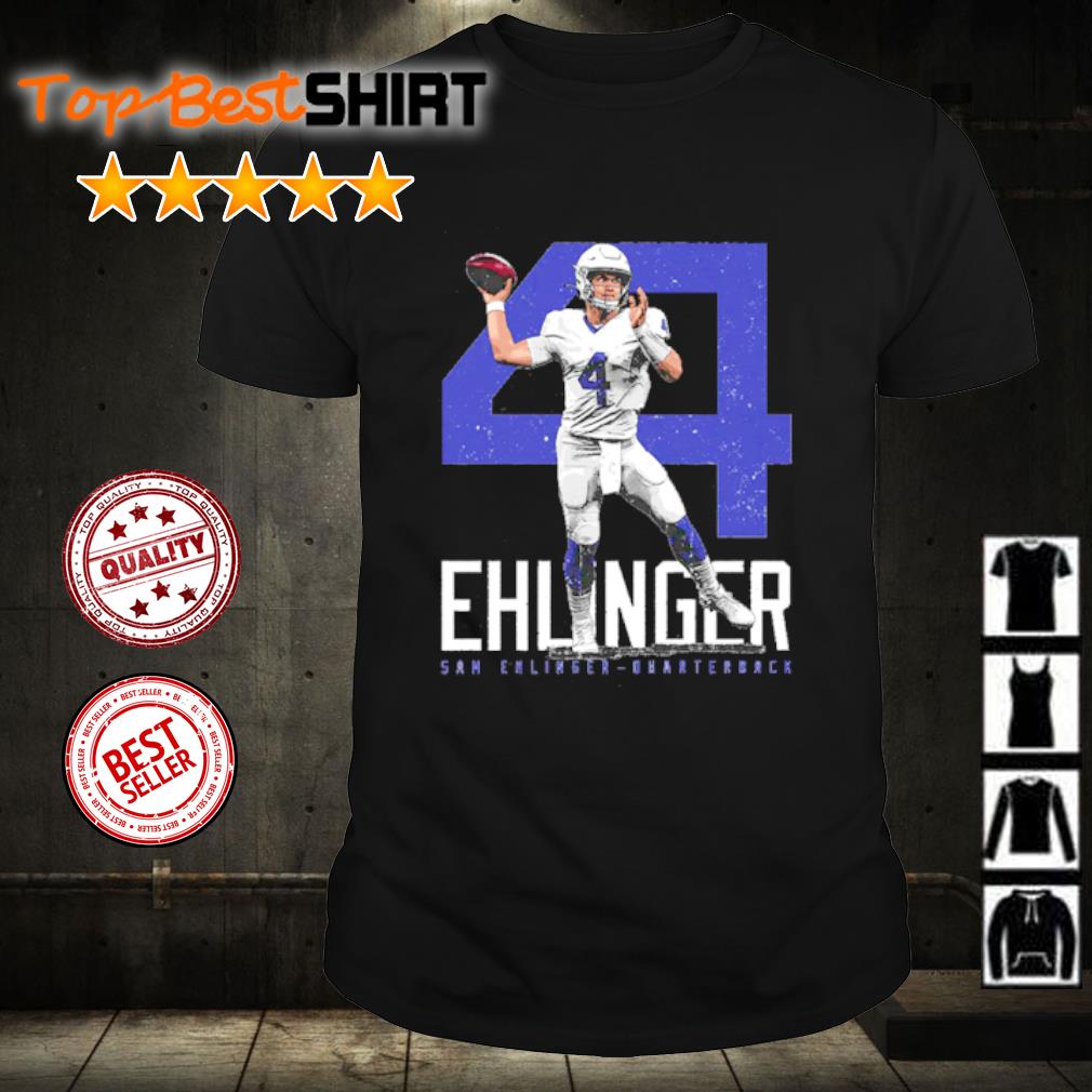 Nice sam Ehlinger Indianapolis Bold Number Football shirt