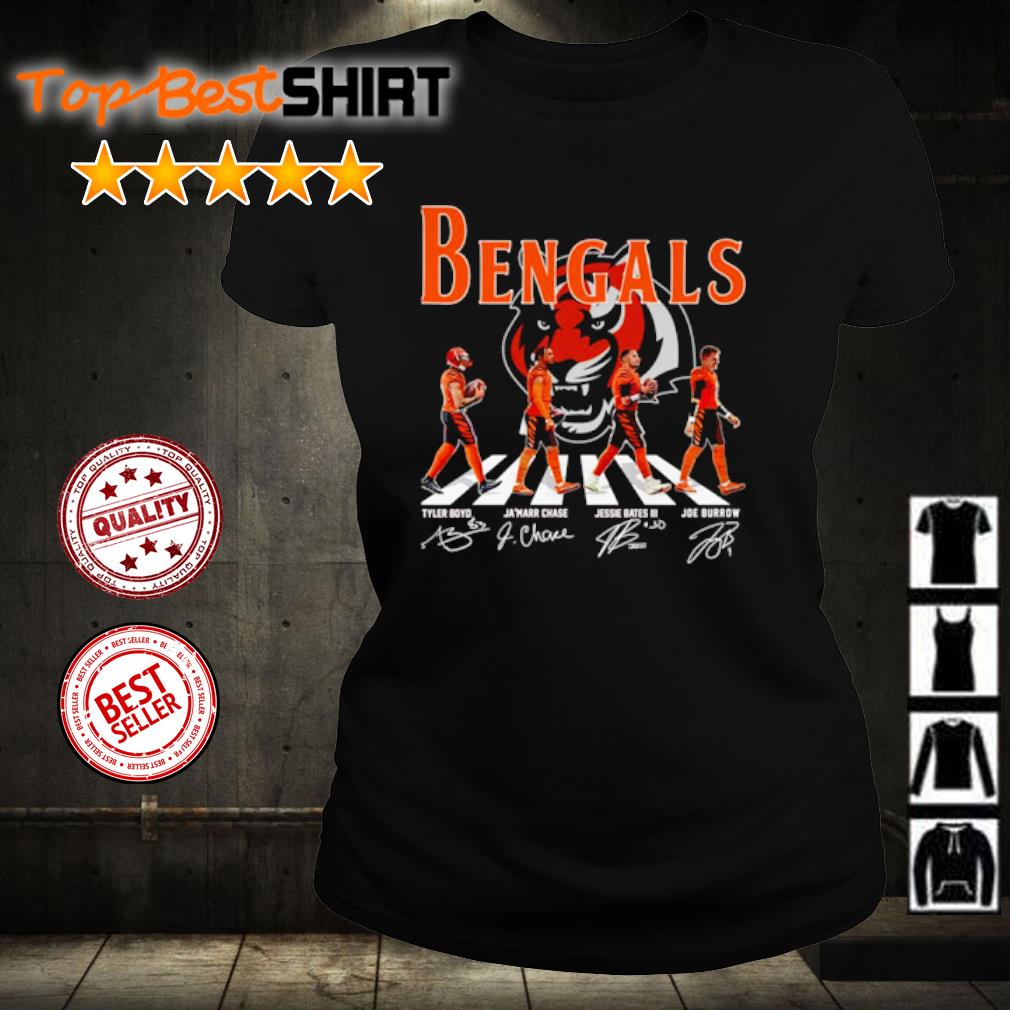 Cincinnati Bengals The Bengals Abbey Road signatures t-shirt, hoodie,  sweater, long sleeve and tank top