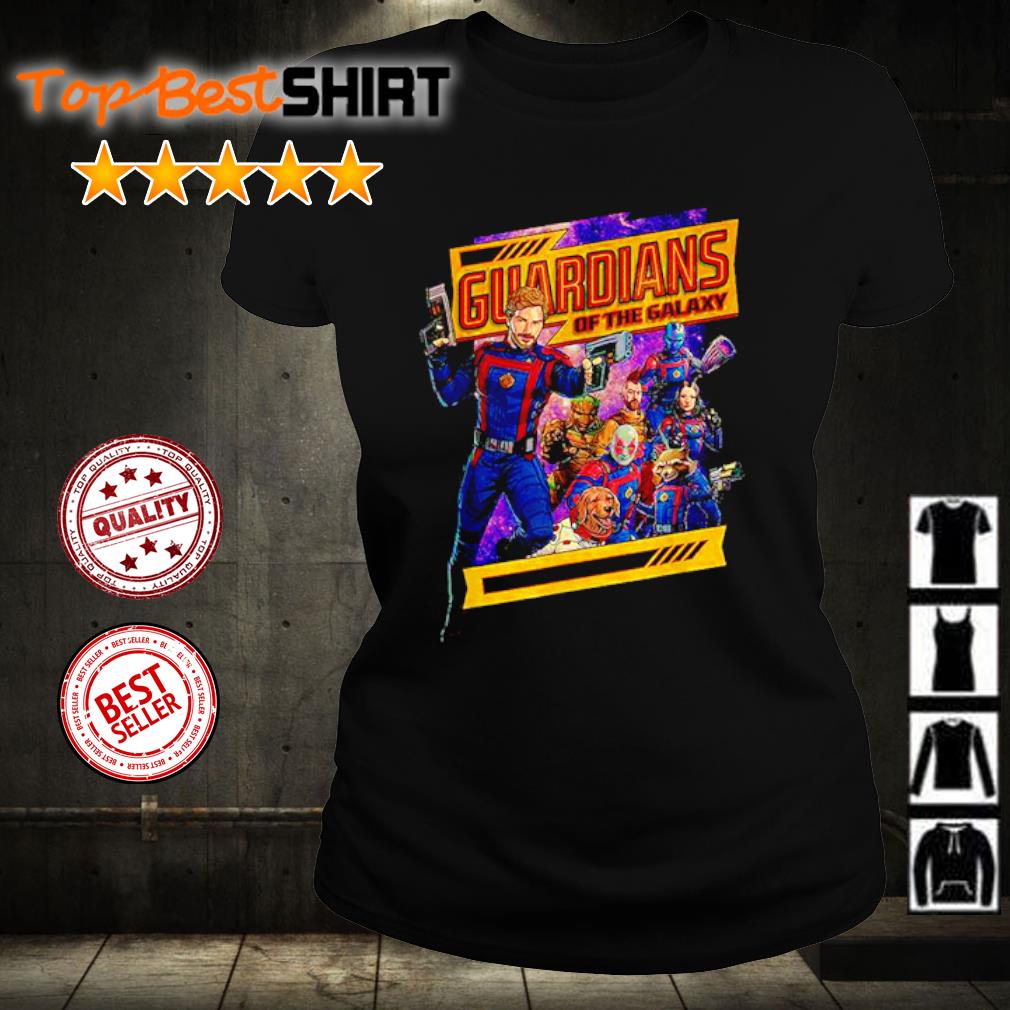 Marvel Guardians of the Galaxy Volume 3 Comic Style and Logo Shirt