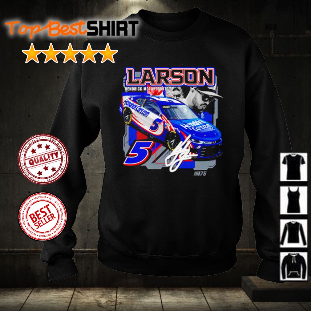 Official checkered Flag Sports Kyle Larson 2023 Hendrick Motorsports signature shirt, hoodie and sweater