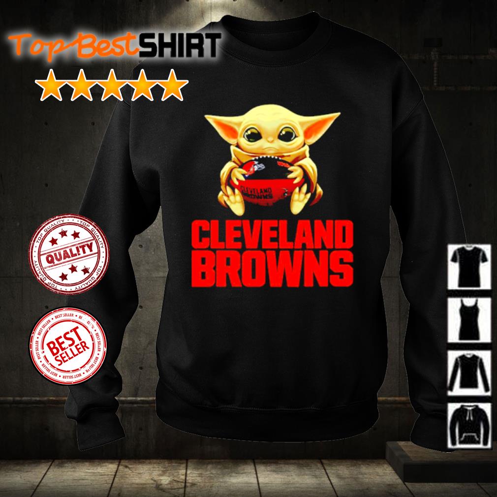 Awesome cleveland Browns NFL Football Baby Yoda Star Wars shirt, hoodie and  sweater