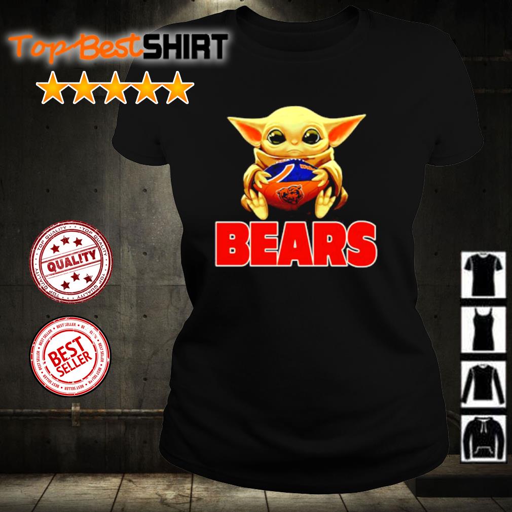 NFL Football Chicago Bears Baby Yoda Star Wars Shirt Youth