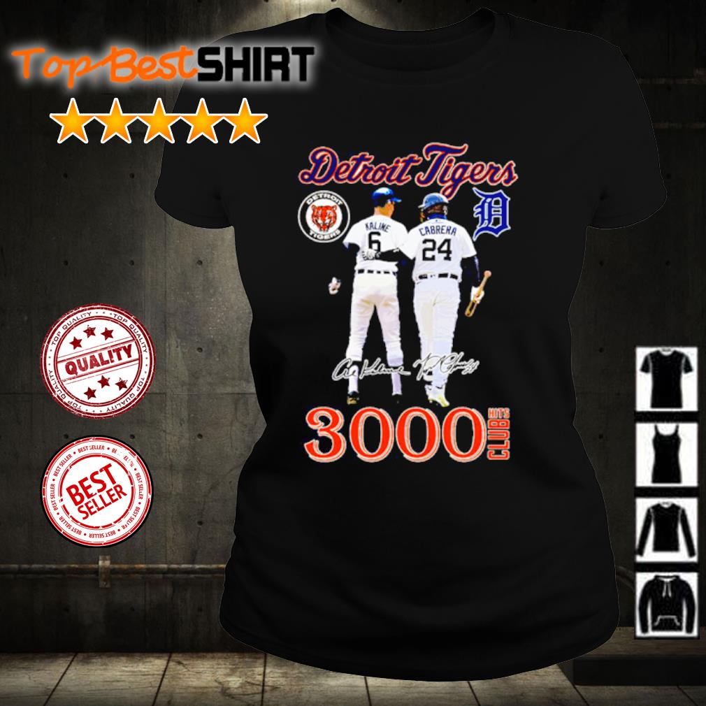 Detroit Tigers 3000 Hits Club Kaline And Cabrera T Shirt - Growkoc