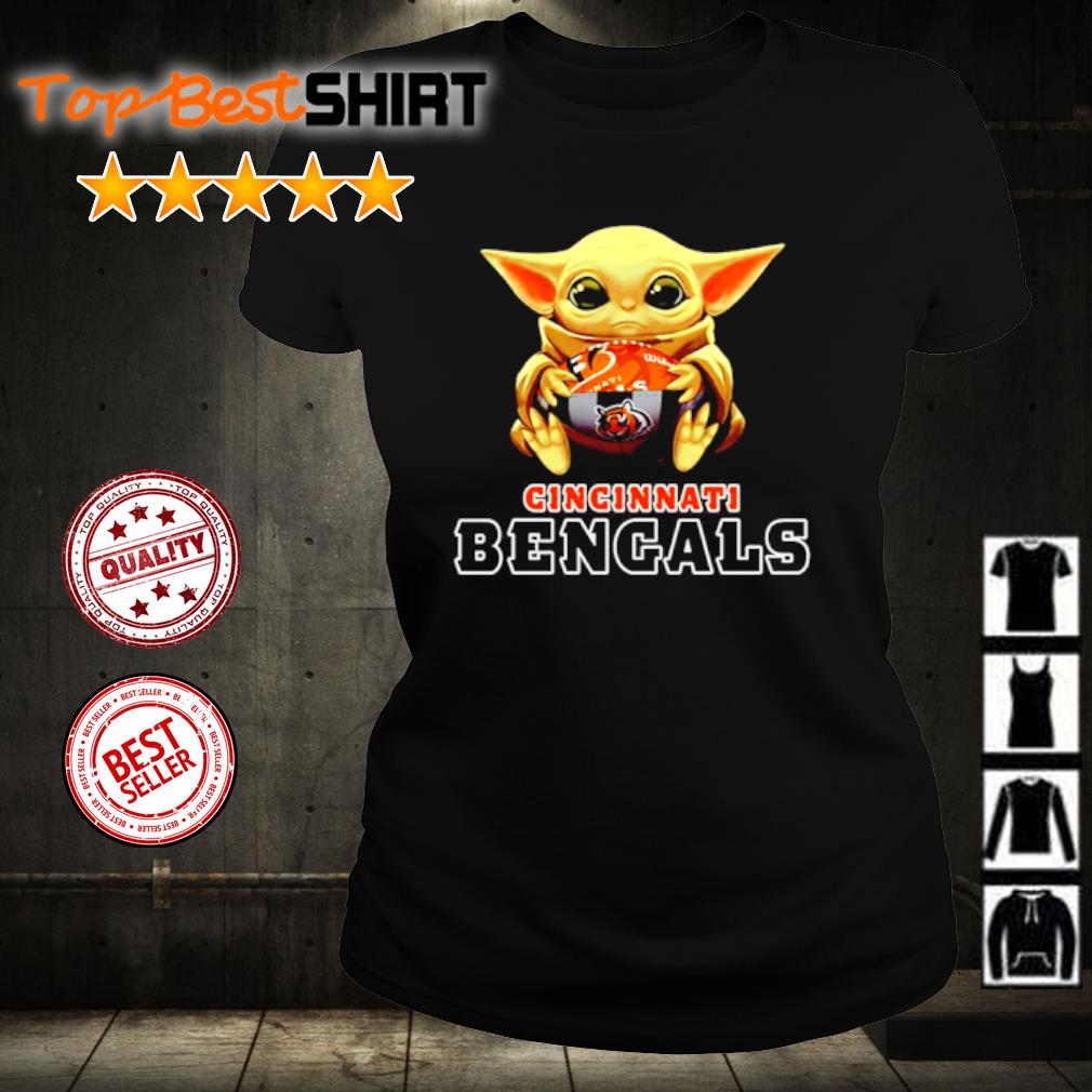 NFL Football Cincinnati Bengals Baby Yoda Star Wars Shirt Women's