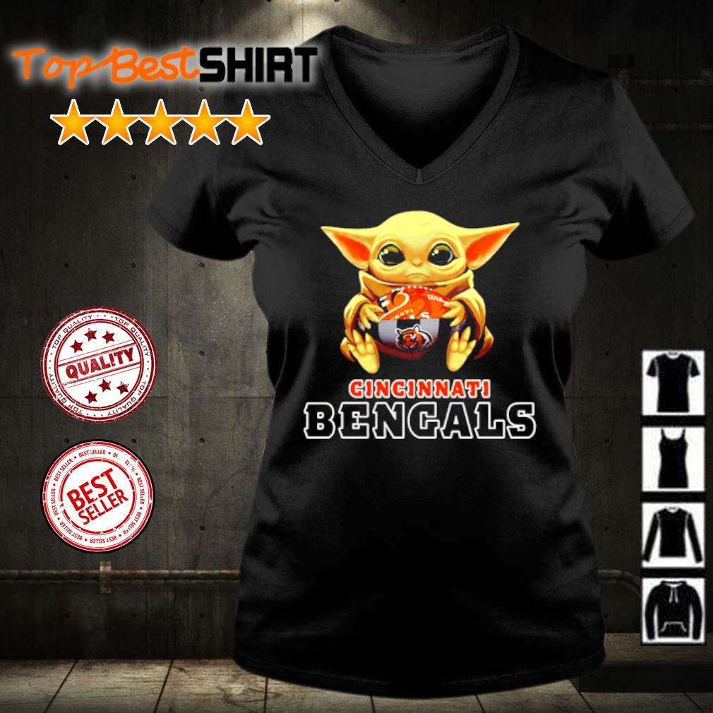 NFL Football Cincinnati Bengals Baby Yoda Star Wars Shirt Long Sleeve T- Shirt