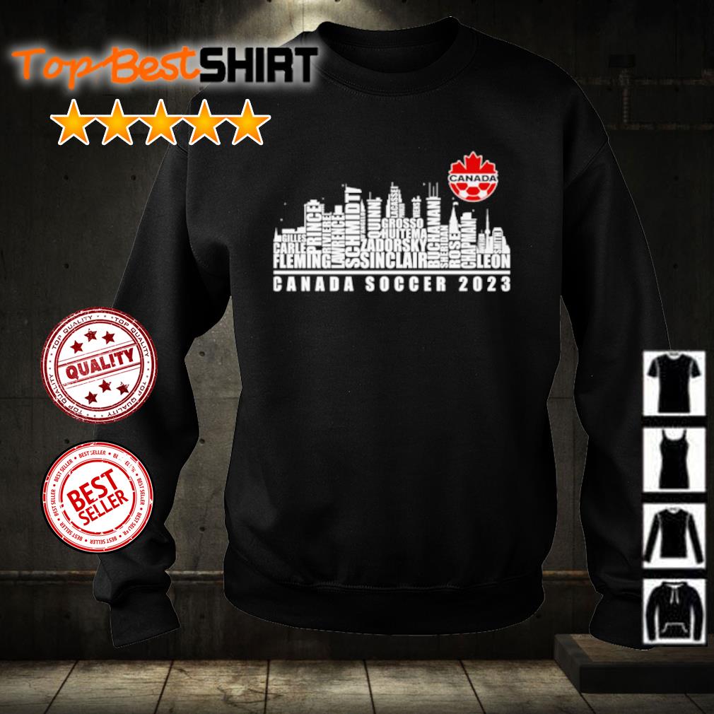 Canada soccer 2023 skyline city shirt, hoodie, sweater, long sleeve and  tank top