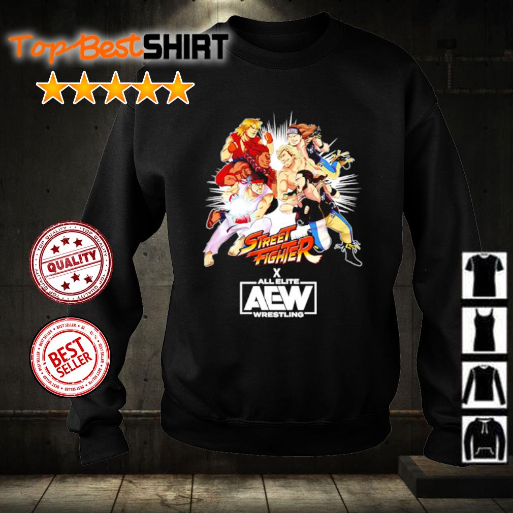 aew street fighter shirt