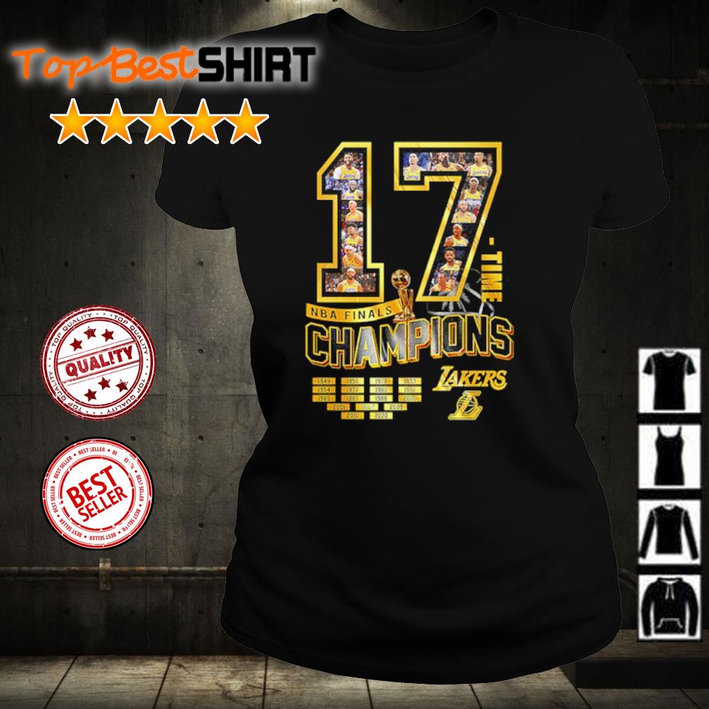 The NBA finals champions Lakers 17 time champions shirt, hoodie