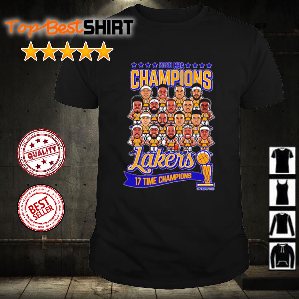 2020 NBA Champions Los Angeles Lakers 14 Time champions shirt