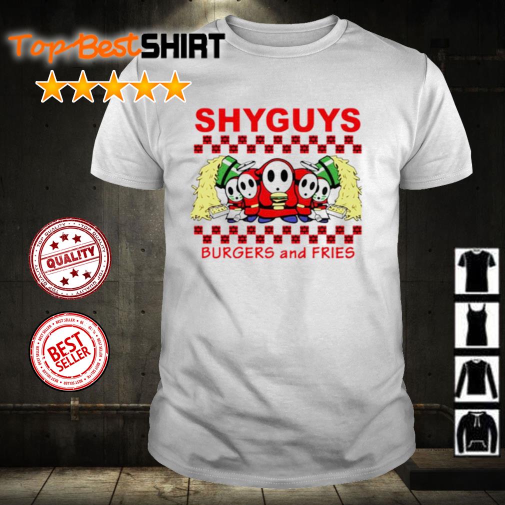 shy guys burgers and fries shirt