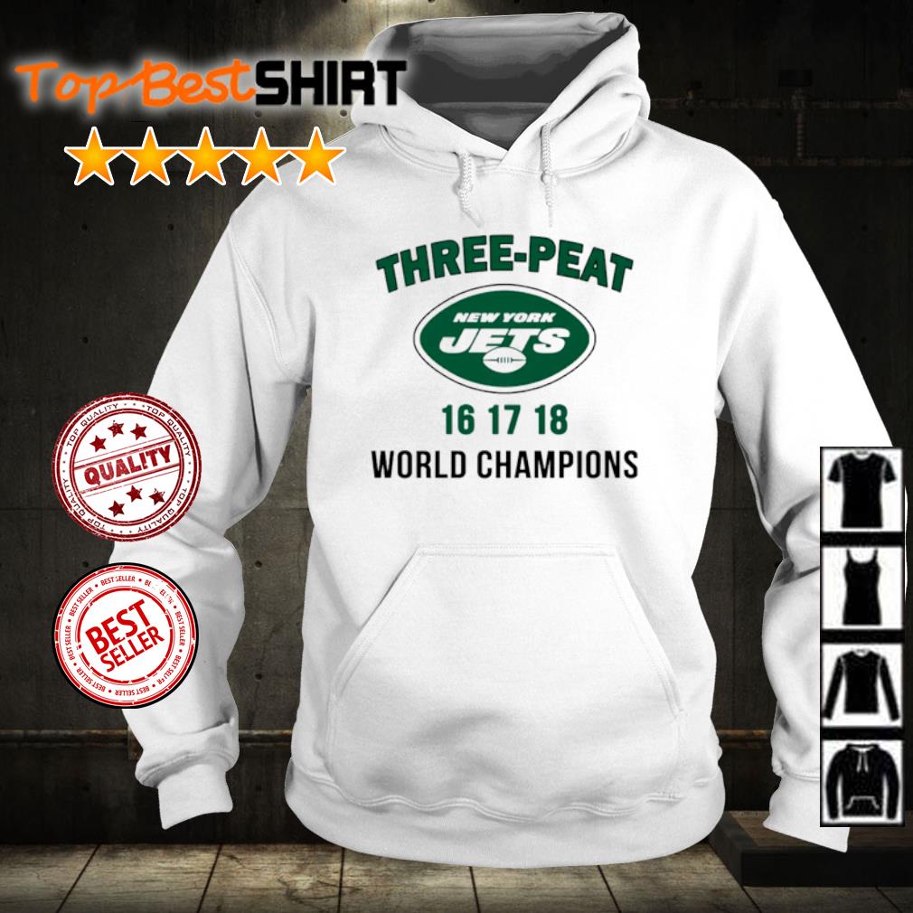 Three peat New York Jets Champions 2021 T-Shirt - ShirtElephant Office