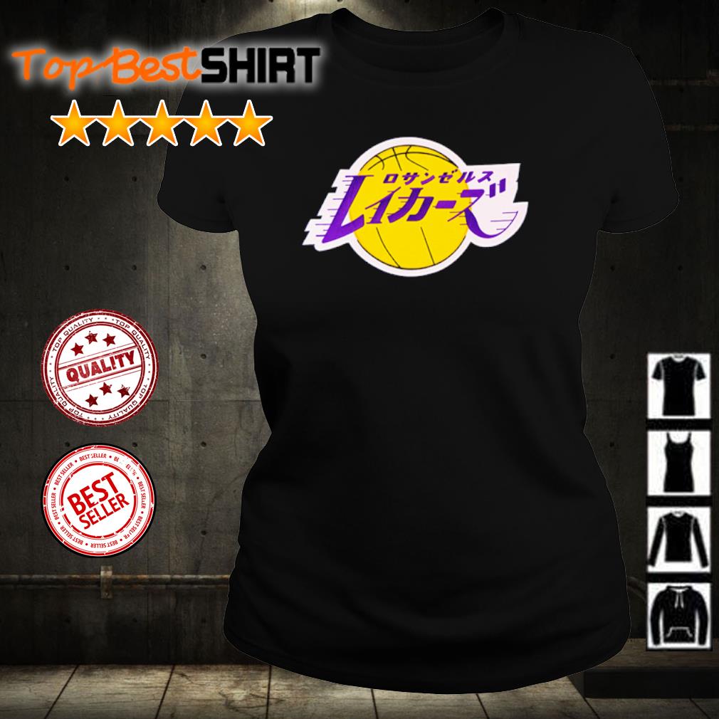 Los Angeles Lakers NBA x Hyperfly Katakana T-Shirt - Black